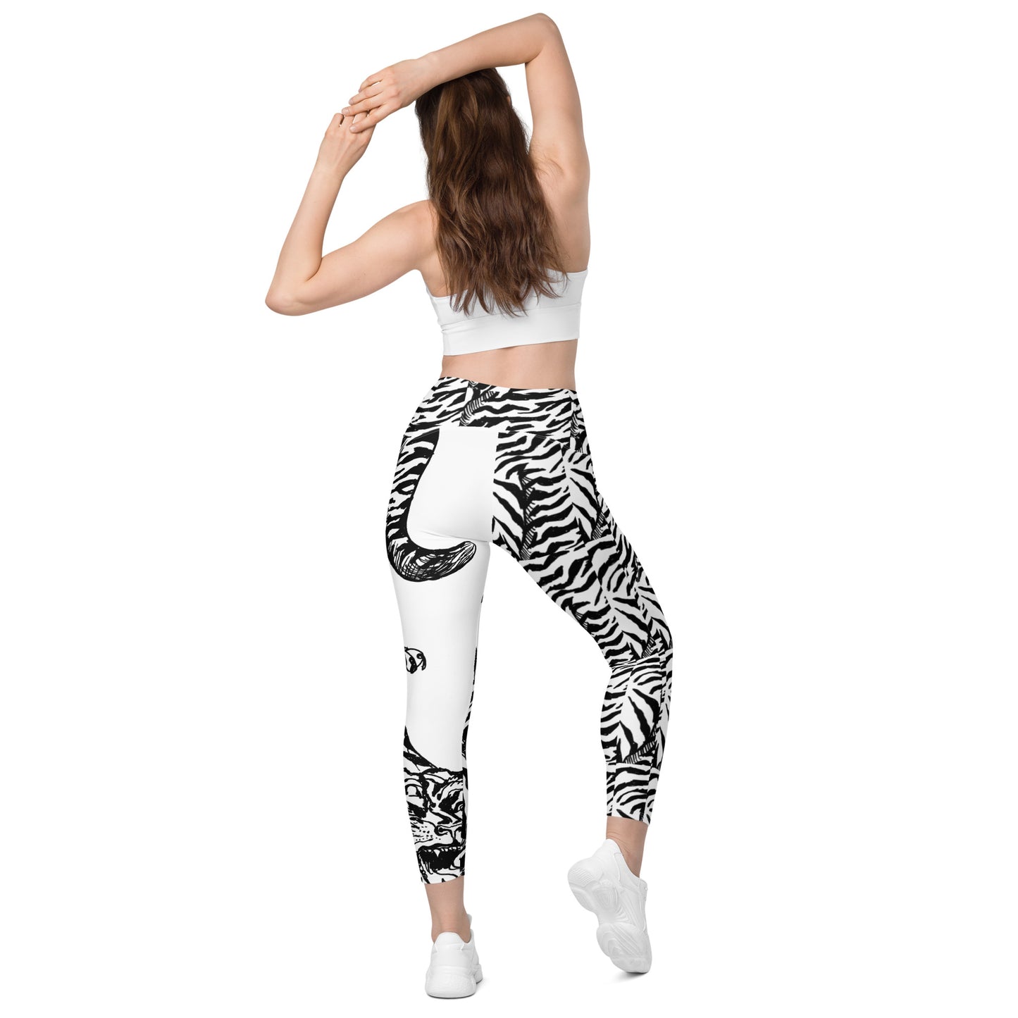 TIGER TRIP //// Crossover leggings with pockets