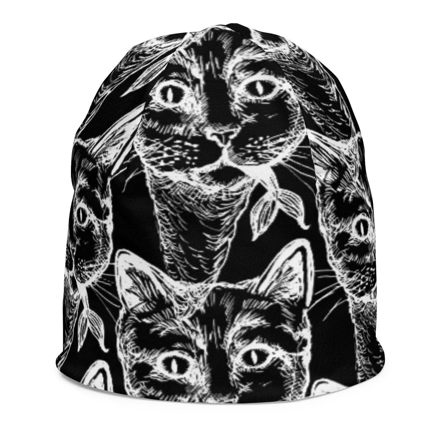 FEED THE CAT //// All-Over Print Kids Beanie
