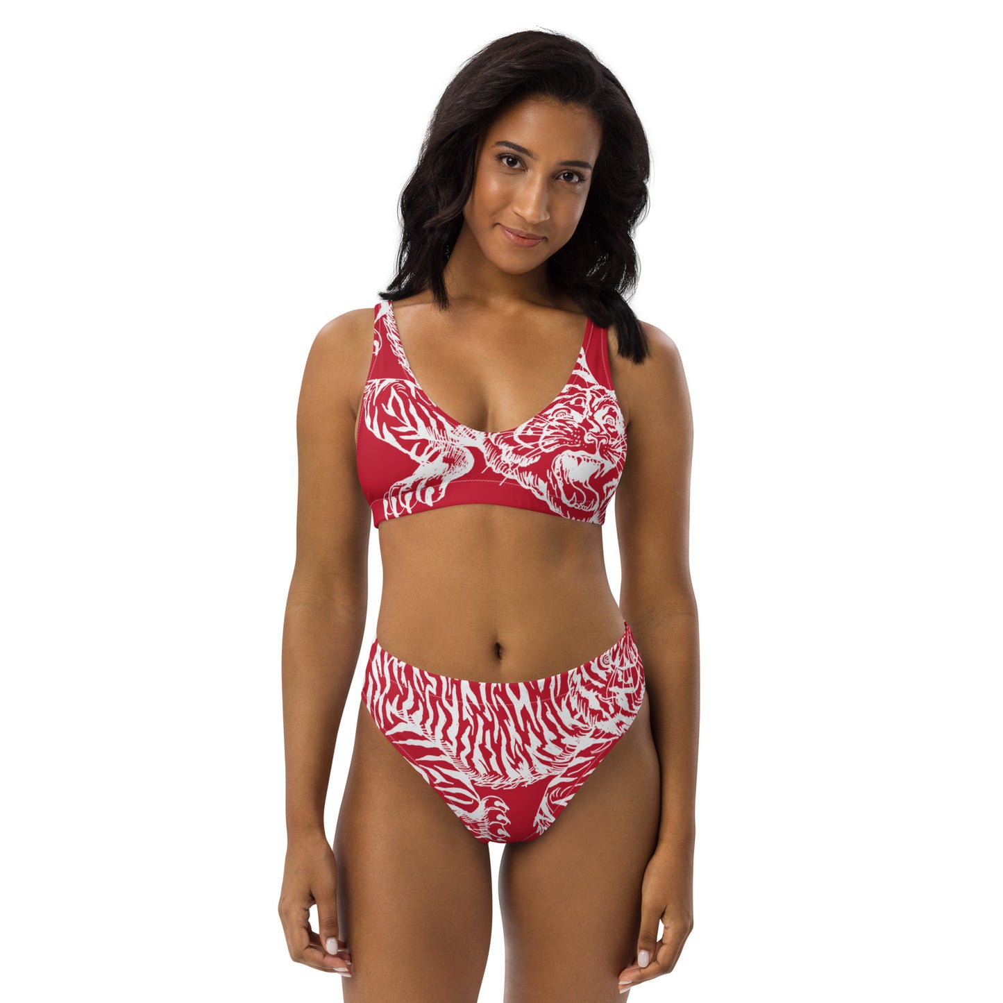 RED DRAGON //// Recycled high-waisted bikini