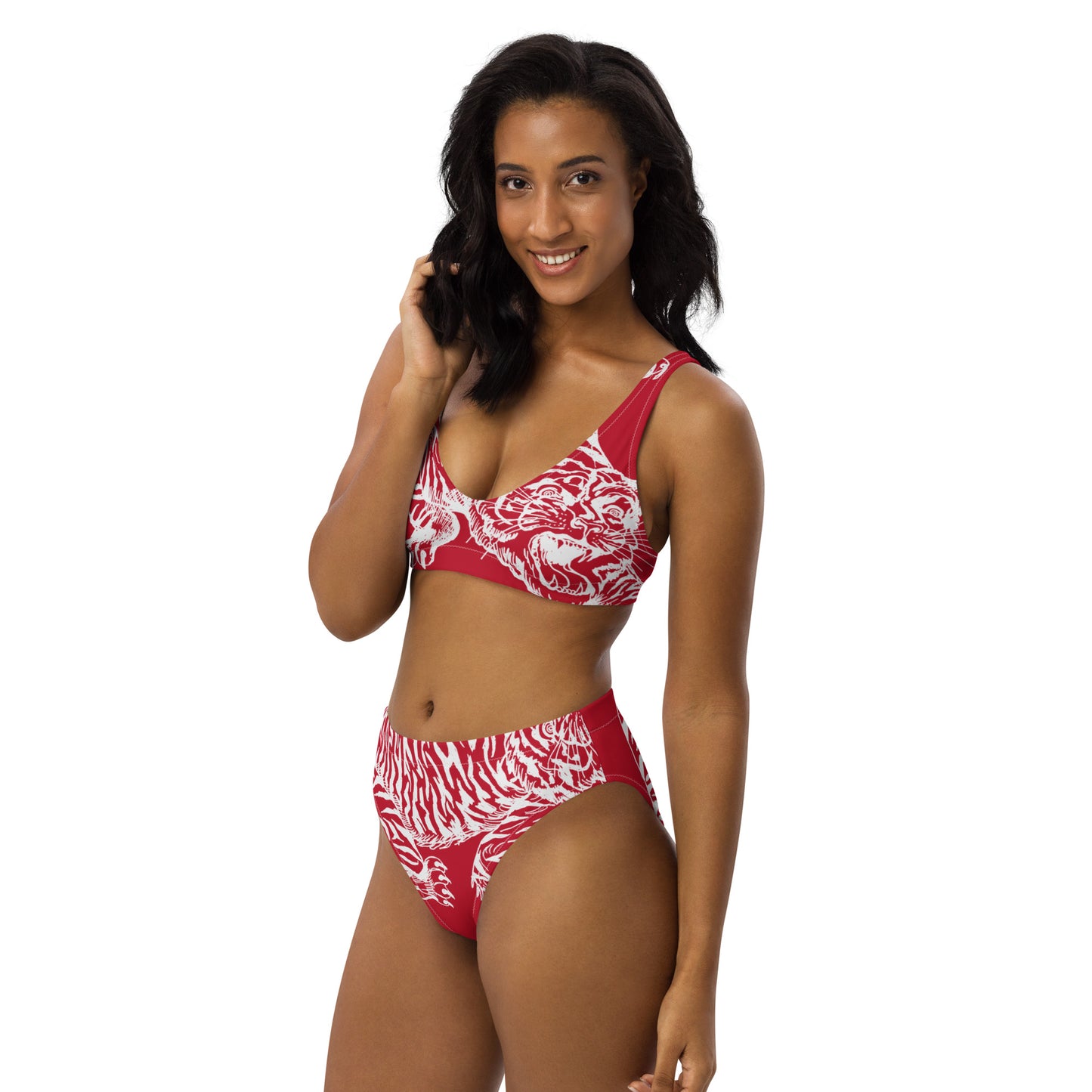 RED DRAGON //// Recycled high-waisted bikini