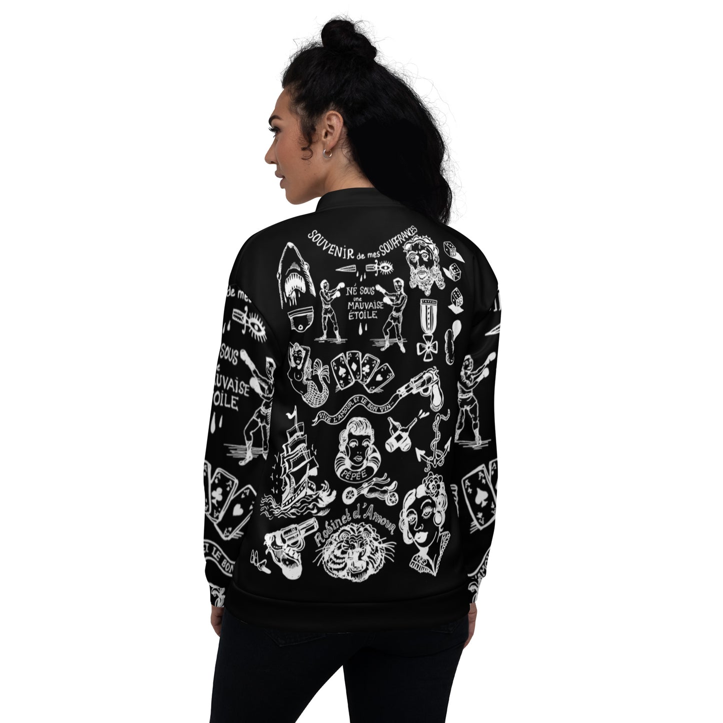 SOUVENIR DE MES SOUFFRANCES ////Unisex Bomber Jacket