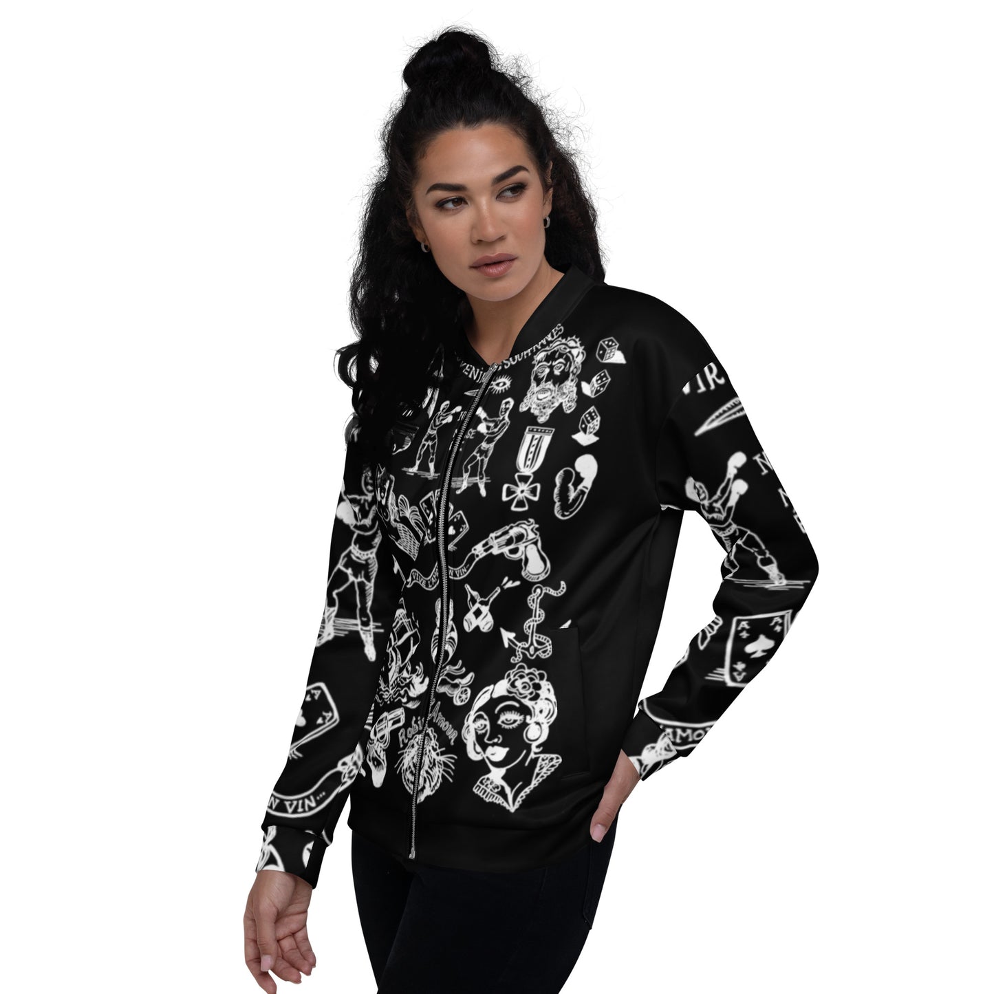 SOUVENIR DE MES SOUFFRANCES ////Unisex Bomber Jacket