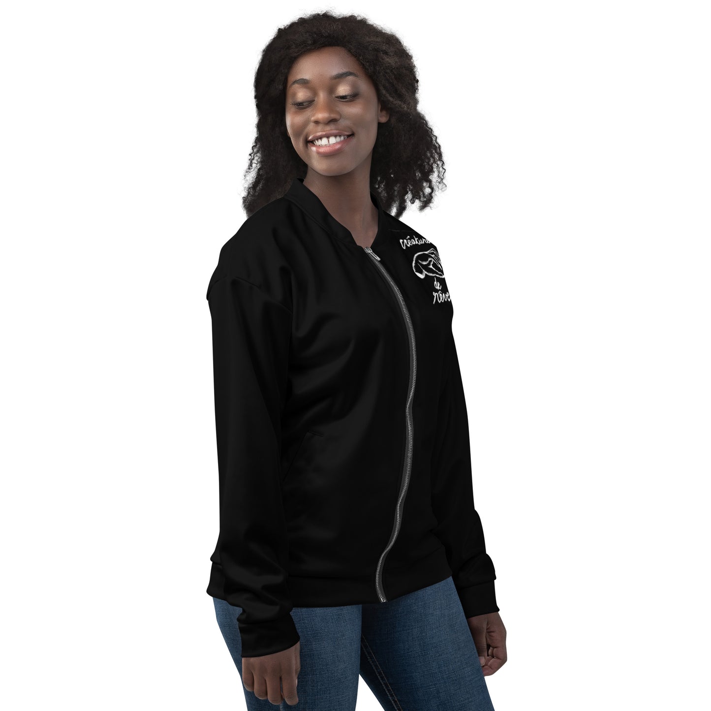 BLACK LIPSTIC //// Unisex Bomber Jacket