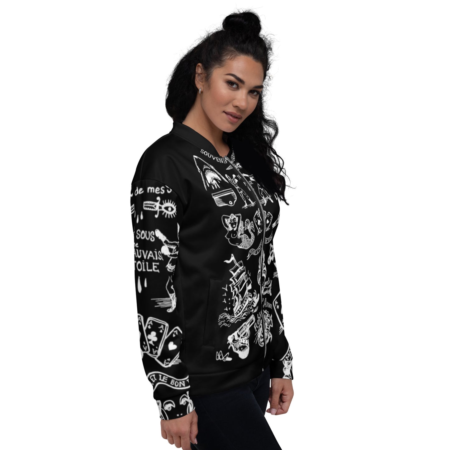SOUVENIR DE MES SOUFFRANCES ////Unisex Bomber Jacket