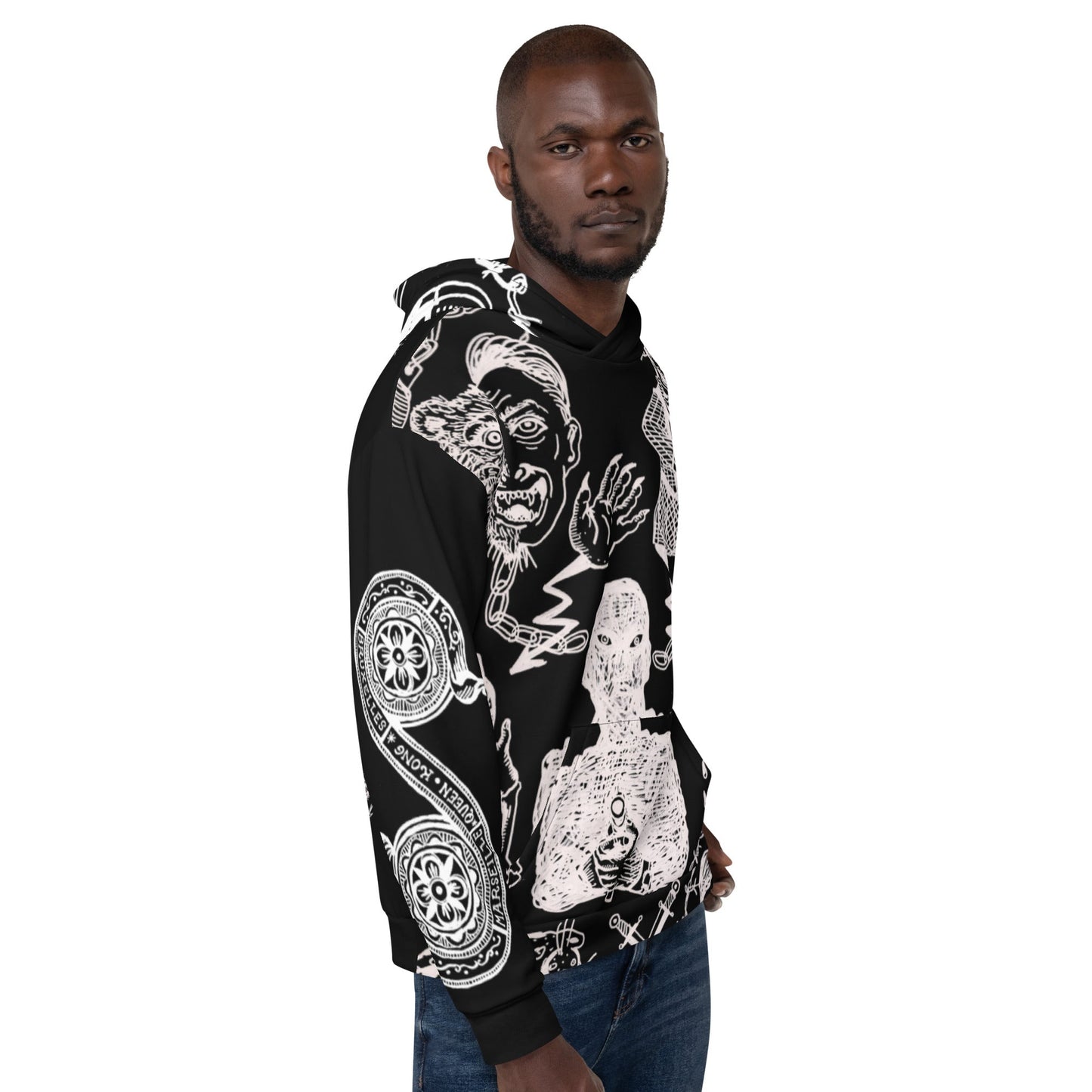 BALKAN TATOO //// Unisex Hoodie – vêtement signé Queen Kong Gang, pièce artistique