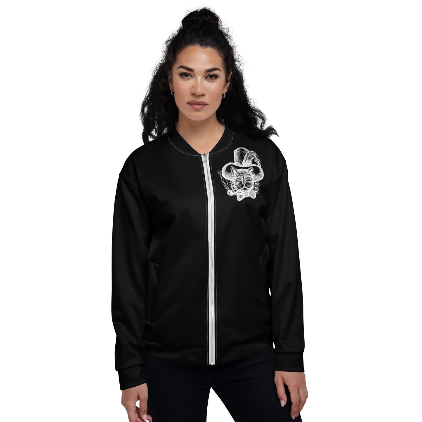 FATALITAS //// Unisex Bomber Jacket – vêtement signé Queen Kong Gang, pièce artistique