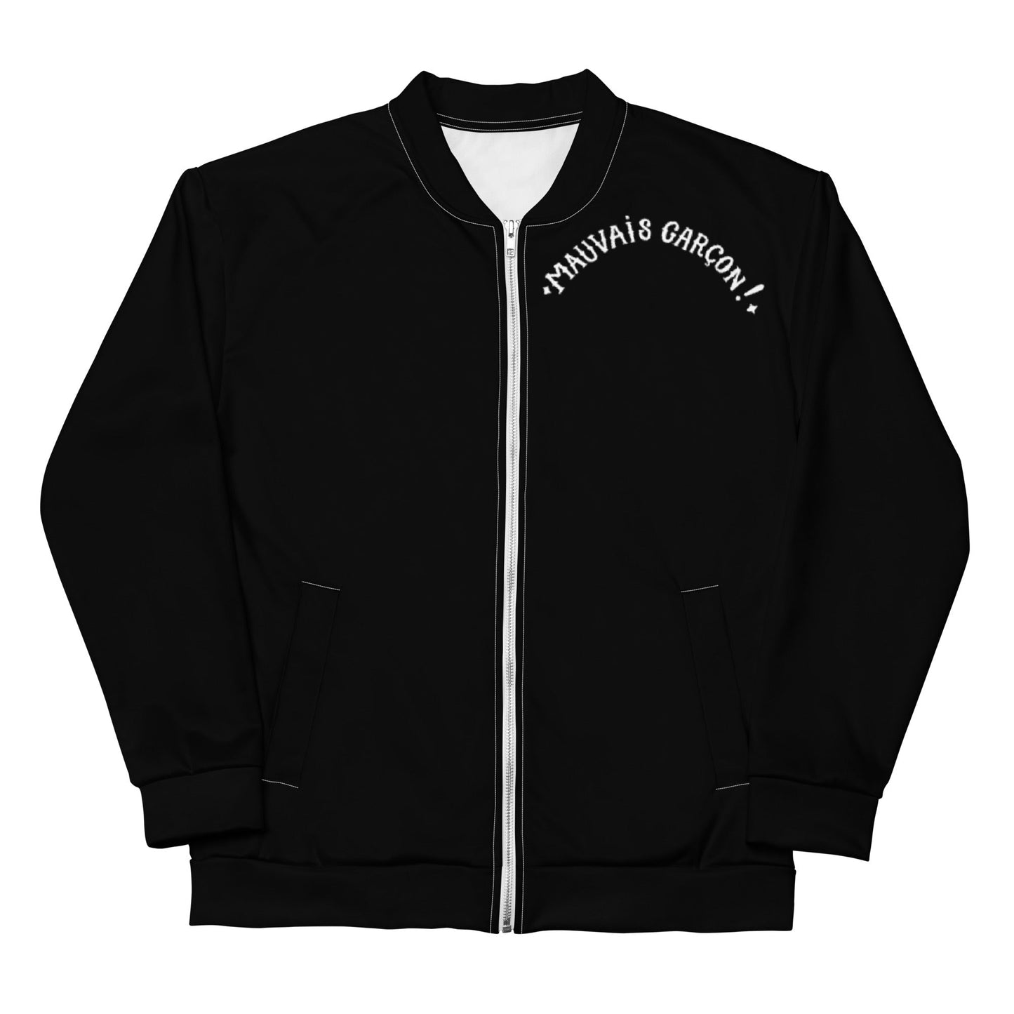 MAUVAIS GARCON //// Unisex Bomber Jacket – vêtement signé Queen Kong Gang, pièce artistique