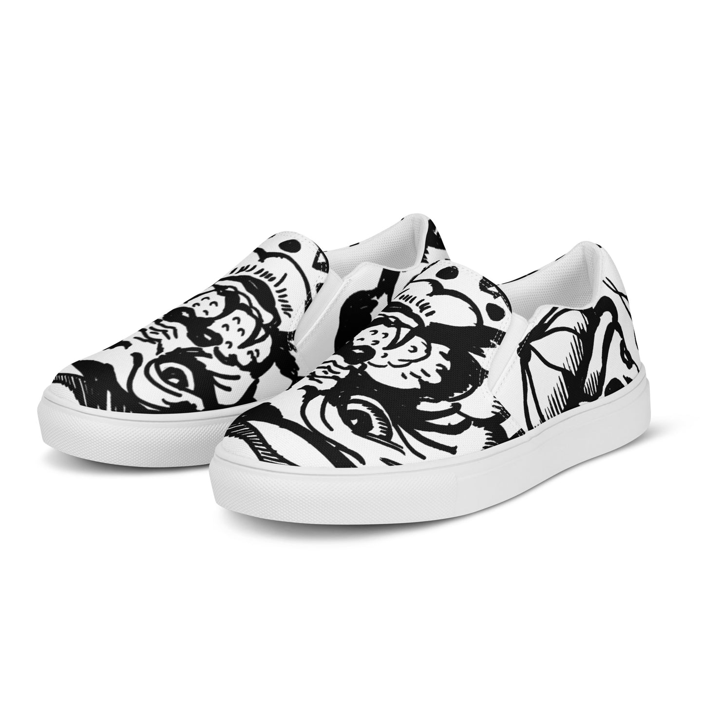 BAD DOG ALL OVER //// Men’s slip-on canvas shoes