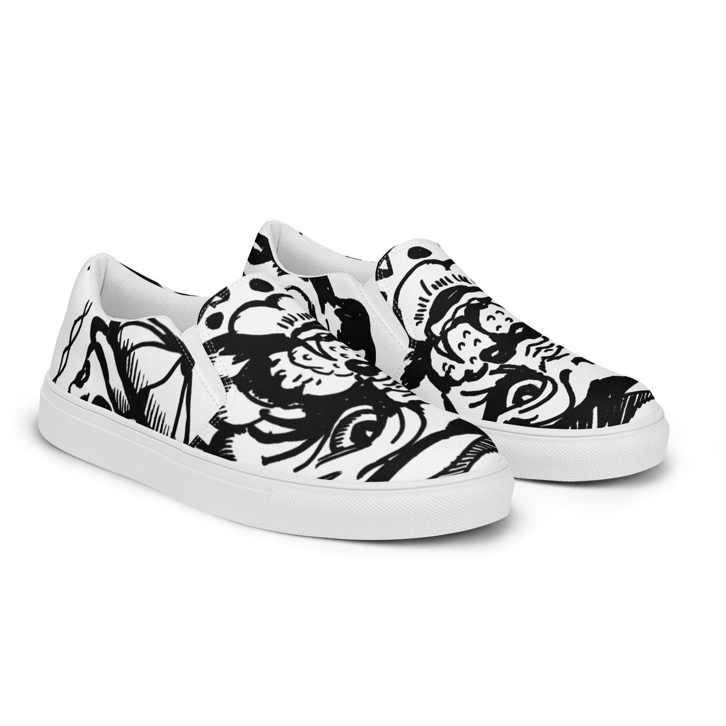 BAD DOG ALL OVER //// Men’s slip-on canvas shoes