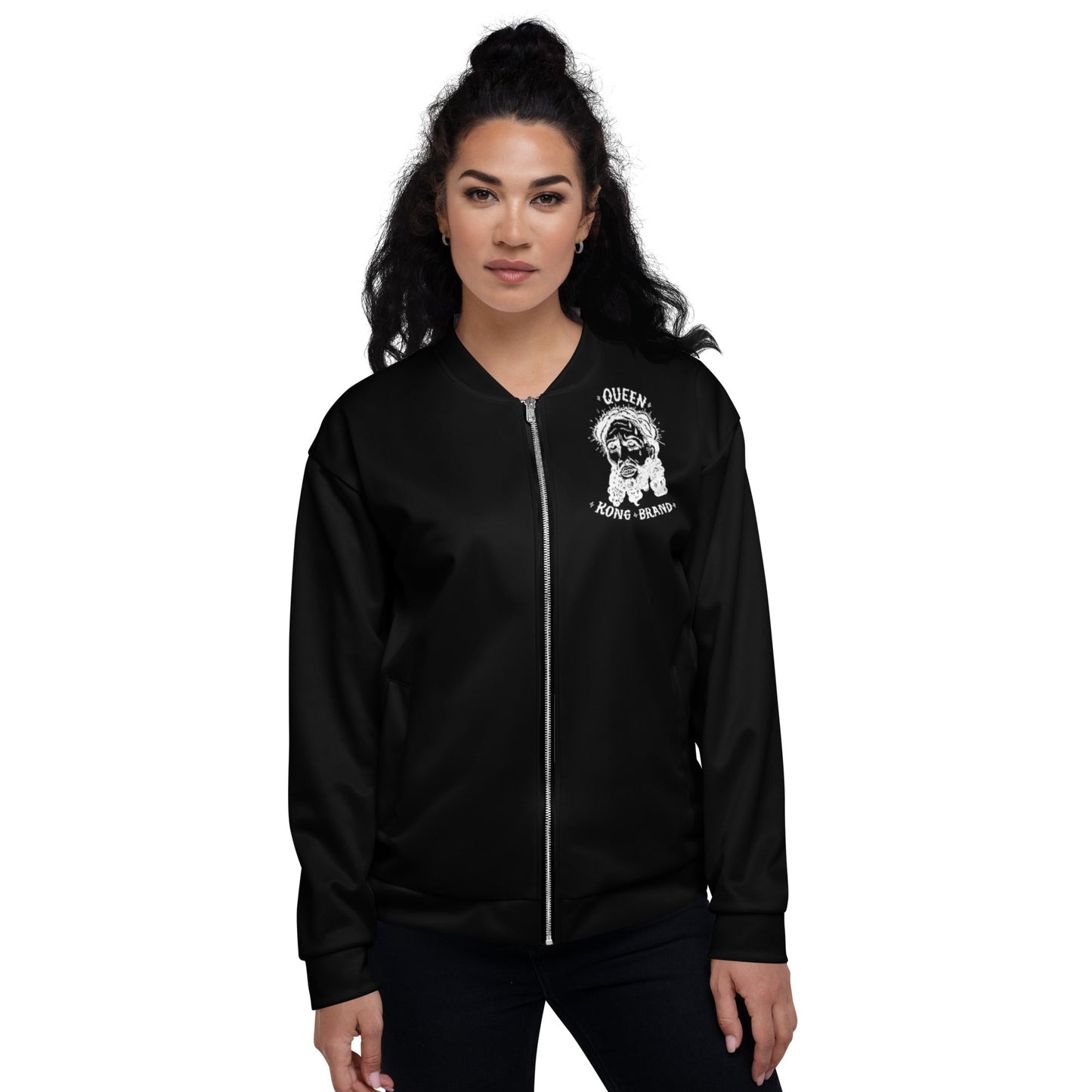 QUEENKONG BRAND //// Unisex Bomber Jacket – vêtement signé Queen Kong Gang, pièce artistique