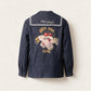 Authentic French Navy Sailor Jacket — 1-of-1 Hand-Painted by Manon Bara – vêtement signé Queen Kong Gang, pièce artistique