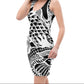 Bodycon - Dragon - dress – vêtement signé Queen Kong Gang, pièce artistique