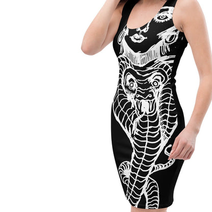 Bodycon - Scorpion Woman Dress – vêtement signé Queen Kong Gang, pièce artistique
