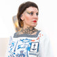 Sailor Garment – hand - drawn unique piece – vêtement signé Queen Kong Gang, pièce artistique