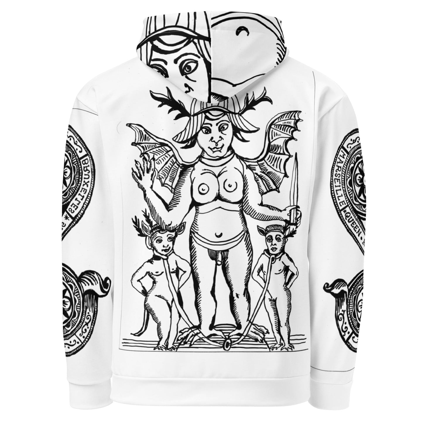 Unisex Hoodie 1 QUEENKONGGANG – vêtement signé Queen Kong Gang, pièce artistique