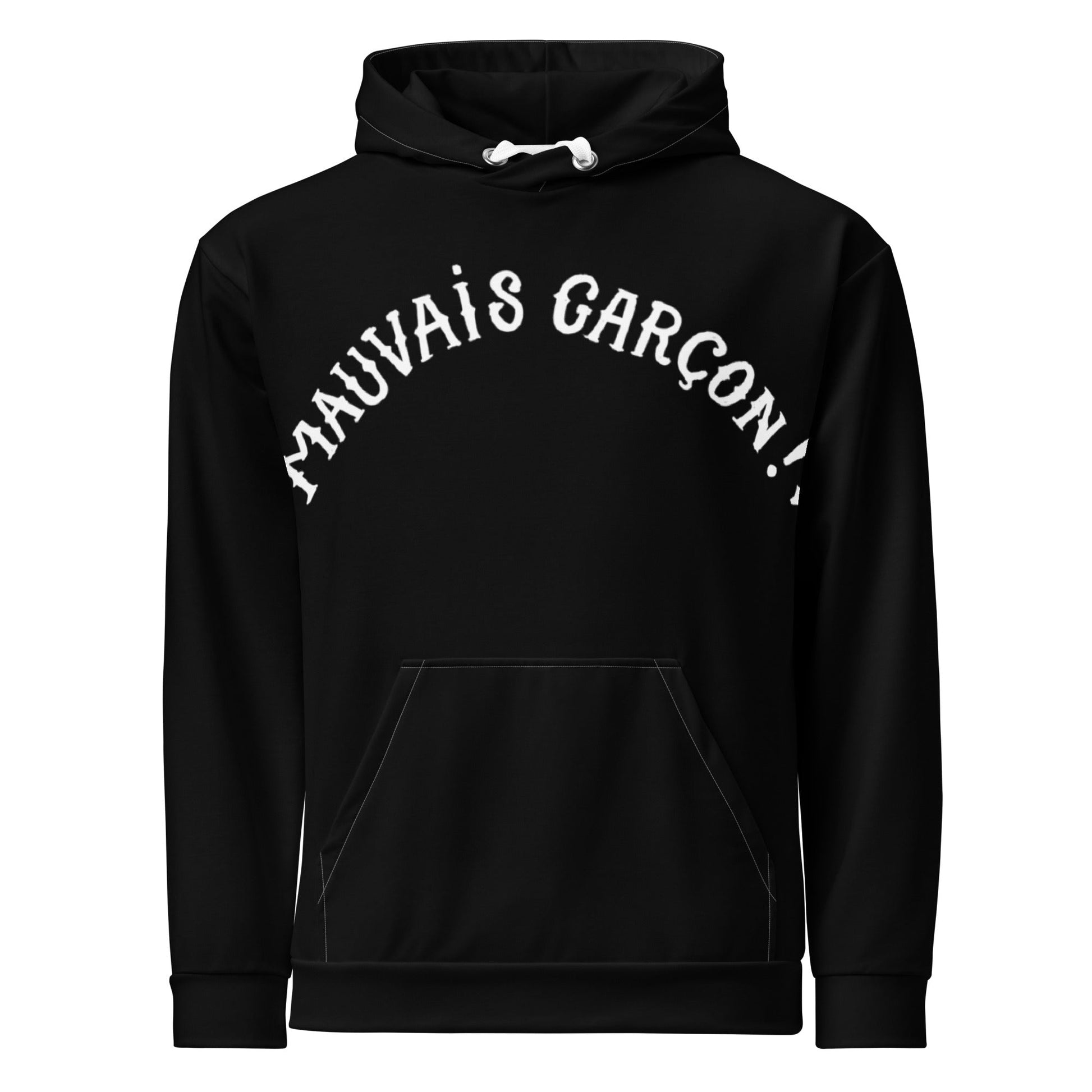 Unisex Hoodie - MAUVAIS GARÇON – vêtement signé Queen Kong Gang, pièce artistique
