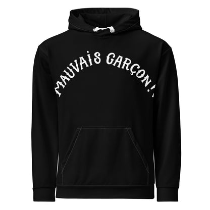 Unisex Hoodie - MAUVAIS GARÇON – vêtement signé Queen Kong Gang, pièce artistique