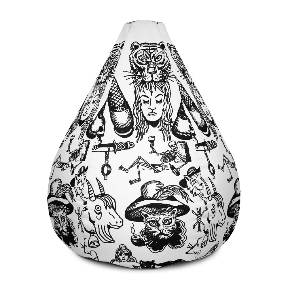BALKAN TATOO //// Bean Bag Chair Cover