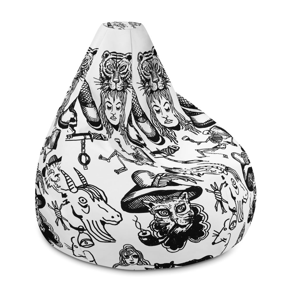 BALKAN TATOO //// Bean Bag Chair Cover