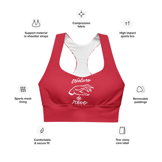 CREATURE DE RÊVE //// Longline Sports Bra
