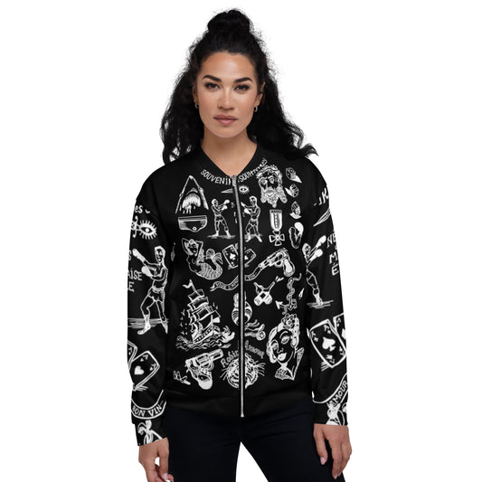 SOUVENIR DE MES SOUFFRANCES  ////Unisex Bomber Jacket