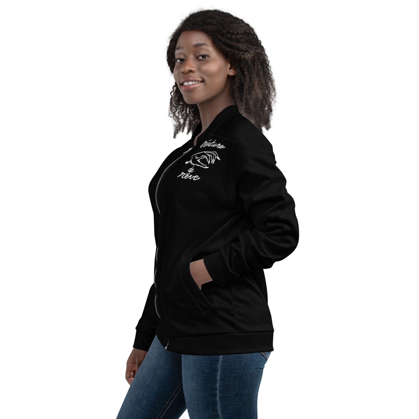 BLACK LIPSTIC //// Unisex Bomber Jacket