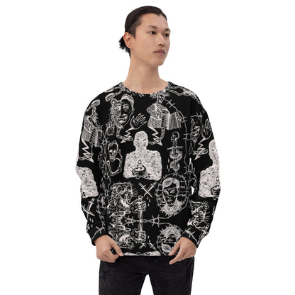 BALKAN TATOO //// Unisex Sweatshirt – vêtement signé Queen Kong Gang, pièce artistique