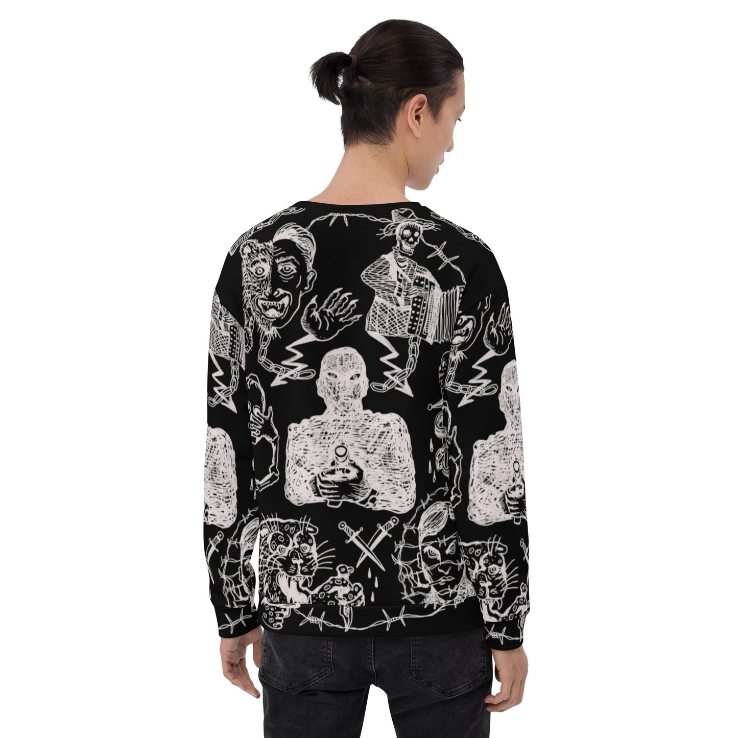 BALKAN TATOO //// Unisex Sweatshirt – vêtement signé Queen Kong Gang, pièce artistique