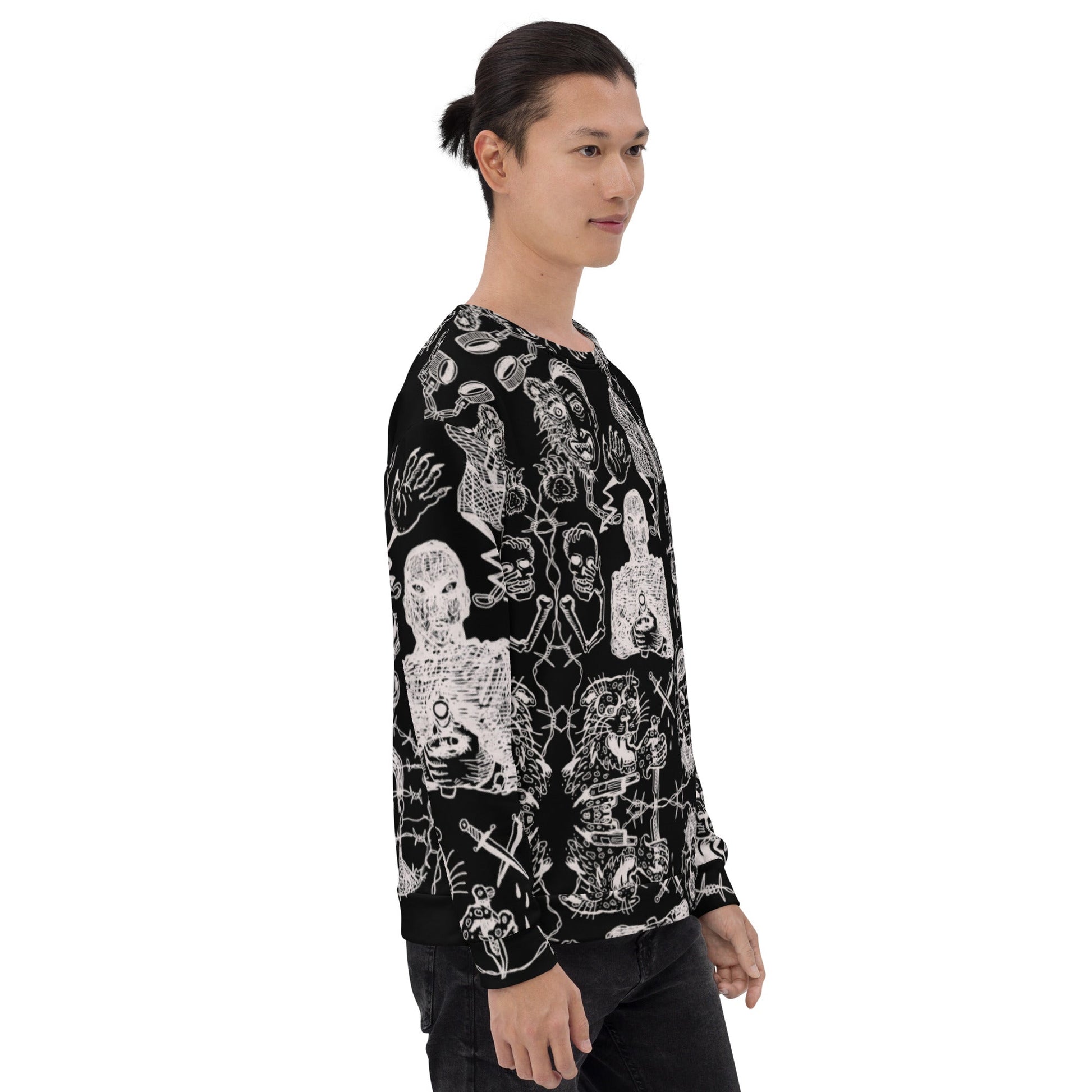 BALKAN TATOO //// Unisex Sweatshirt – vêtement signé Queen Kong Gang, pièce artistique