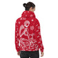 LA MUERTE //// Unisex Hoodie – vêtement signé Queen Kong Gang, pièce artistique
