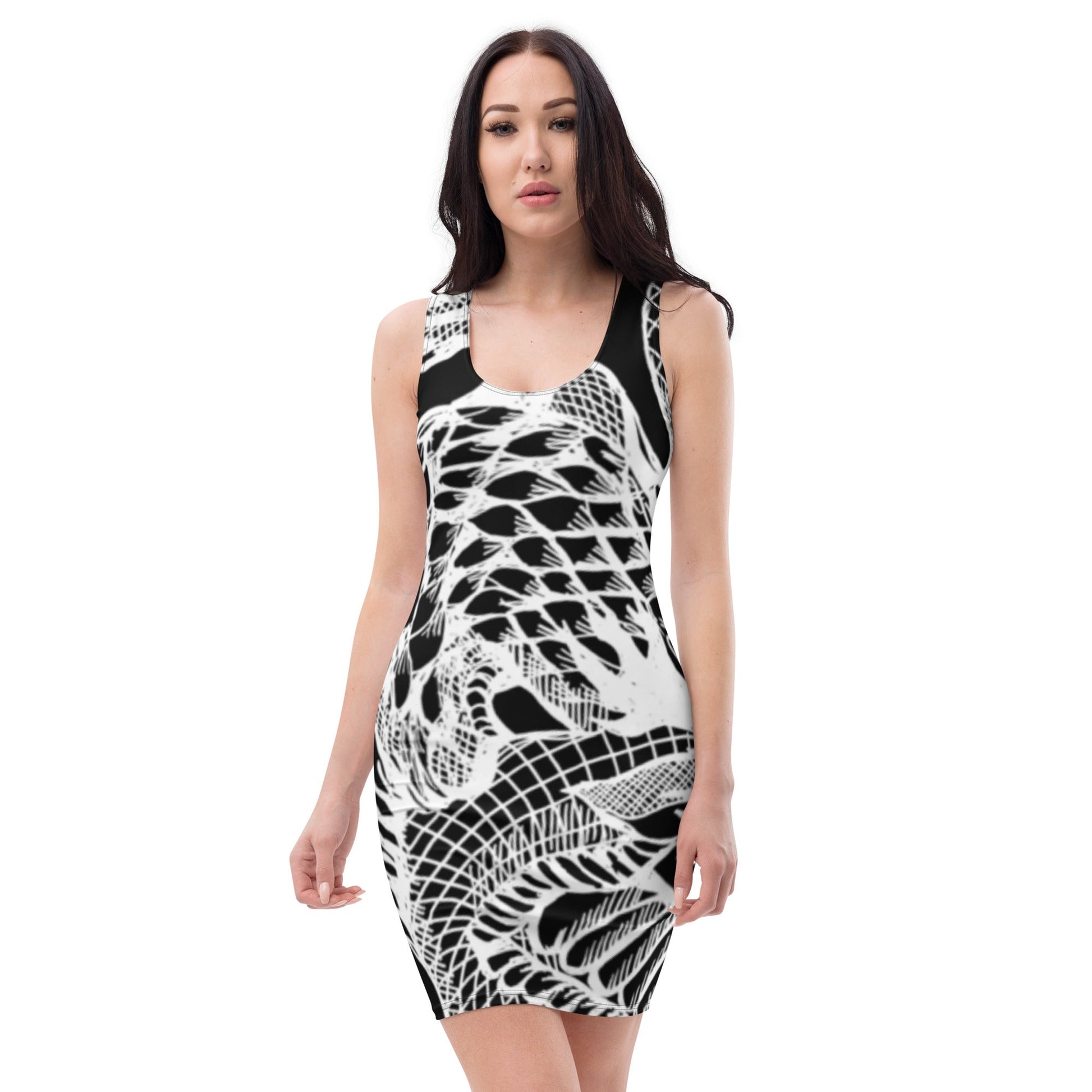 MADAME DRAGON //// Sublimation Cut & Sew Dress – vêtement signé Queen Kong Gang, pièce artistique