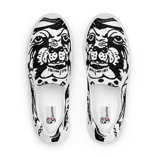 BAD DOG ALL OVER //// Men’s slip-on canvas shoes