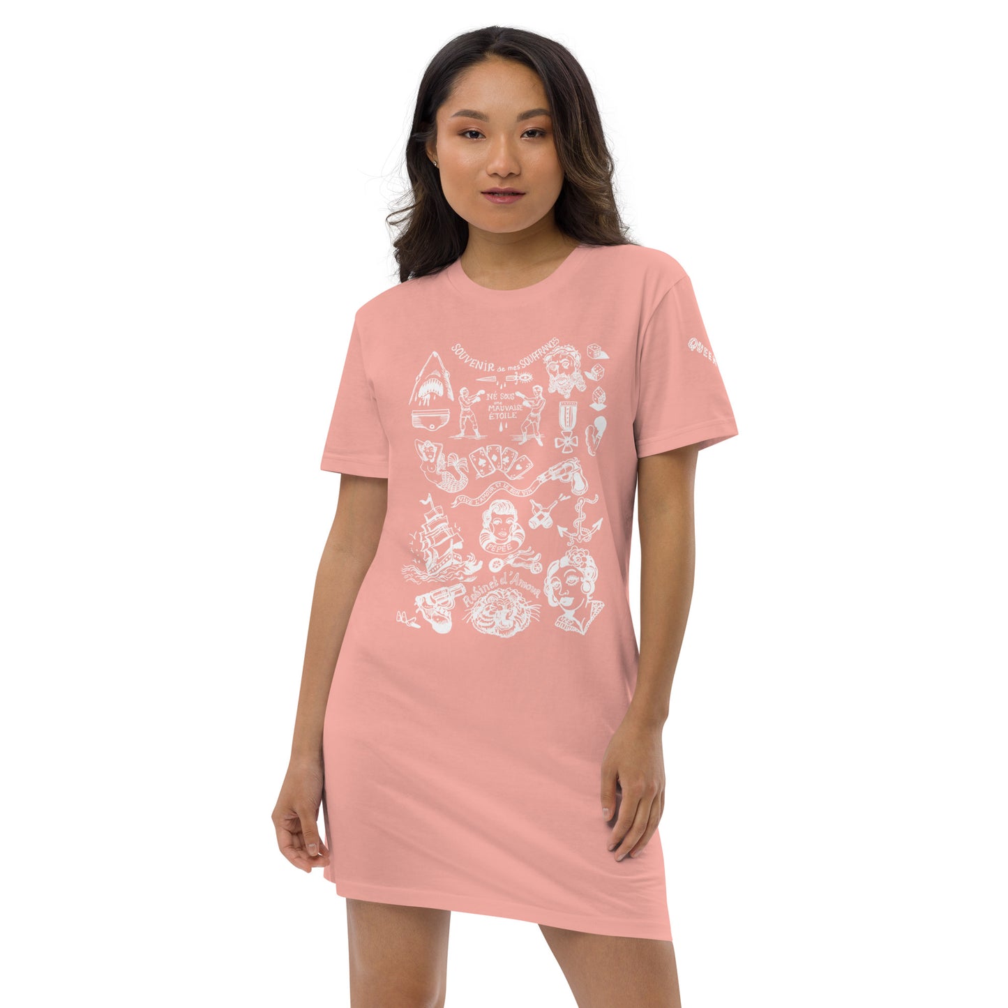 SOUVENIR DE MES SOUFFRANCES //// Organic cotton t-shirt dress