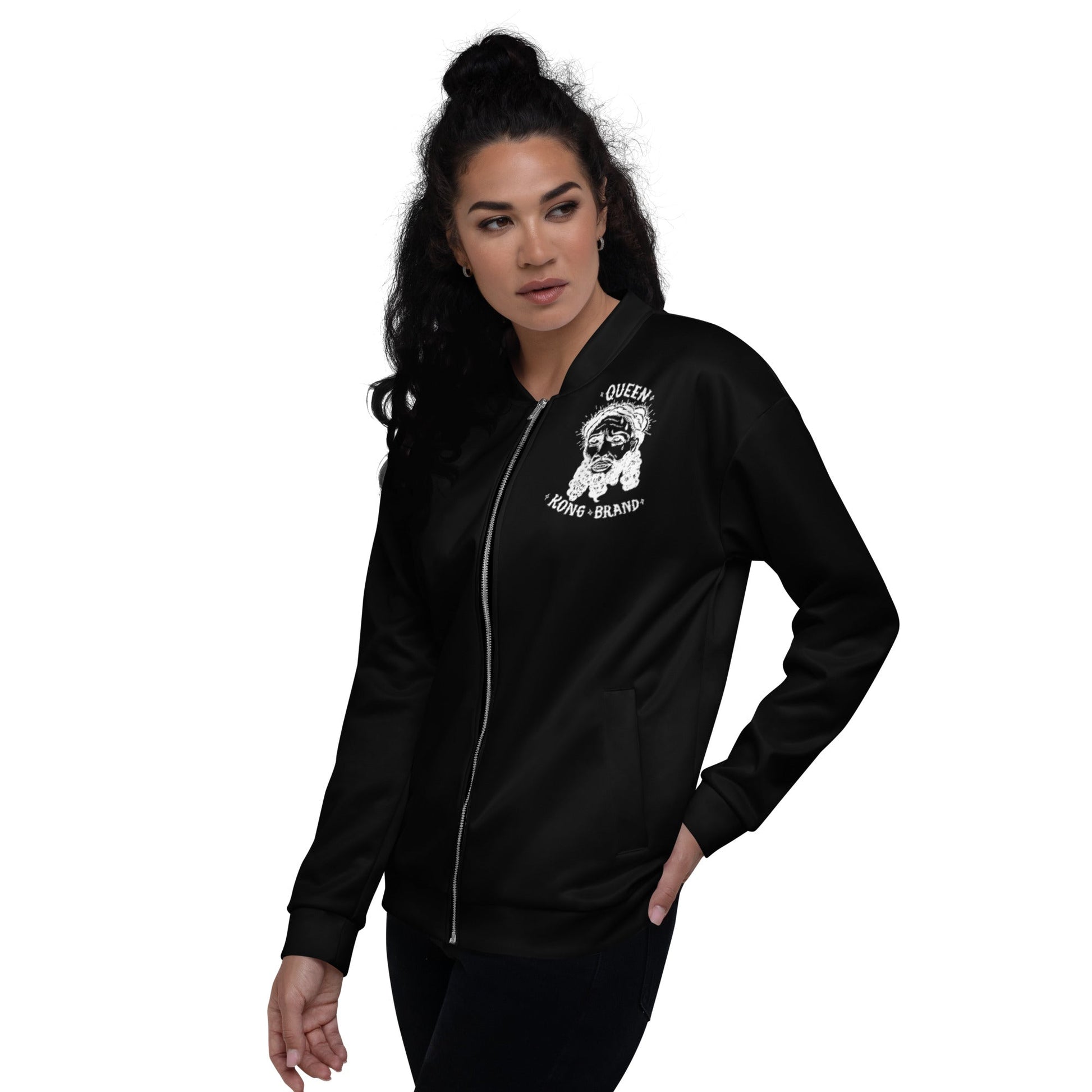 QUEENKONG BRAND //// Unisex Bomber Jacket – vêtement signé Queen Kong Gang, pièce artistique