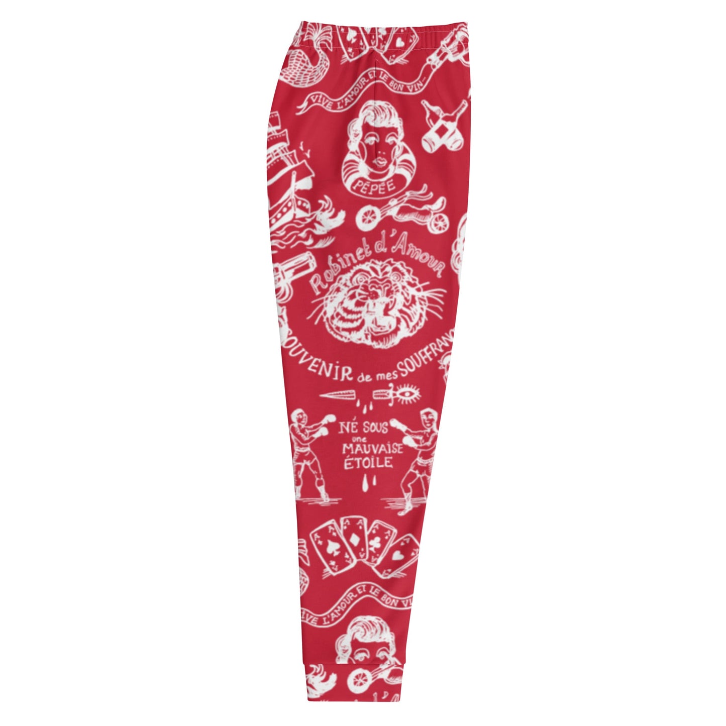 SOUVENIR DE MES OUSFFRANCES //// Men's Joggers – vêtement signé Queen Kong Gang, pièce artistique