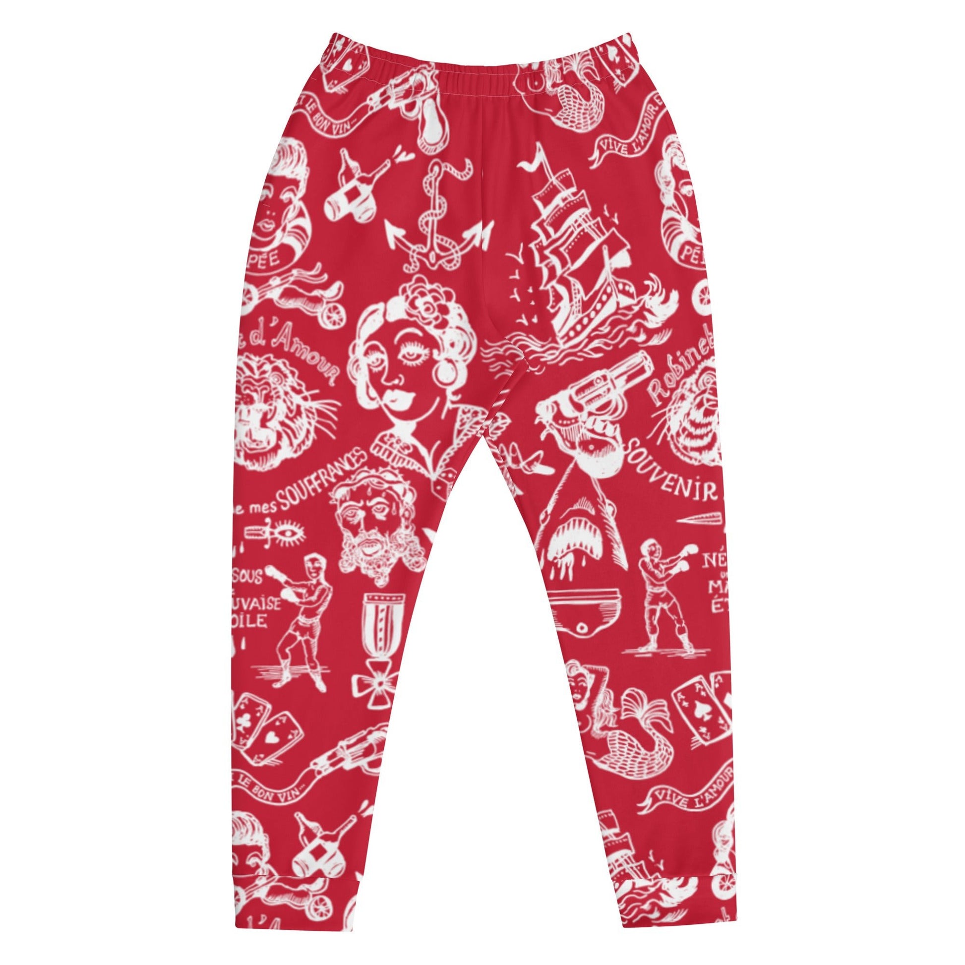 SOUVENIR DE MES OUSFFRANCES //// Men's Joggers – vêtement signé Queen Kong Gang, pièce artistique