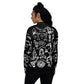 SOUVENIR DE MES SOUFFRANCES ////Unisex Bomber Jacket – vêtement signé Queen Kong Gang, pièce artistique