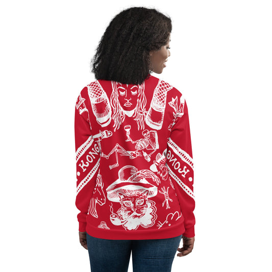 TATOO VINTAGE //// Unisex Bomber Jacket – vêtement signé Queen Kong Gang, pièce artistique