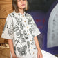 UNISEX SHIRT DRAWN BY HAND /// SINGLE PIECE ON ORDER – vêtement signé Queen Kong Gang, pièce artistique